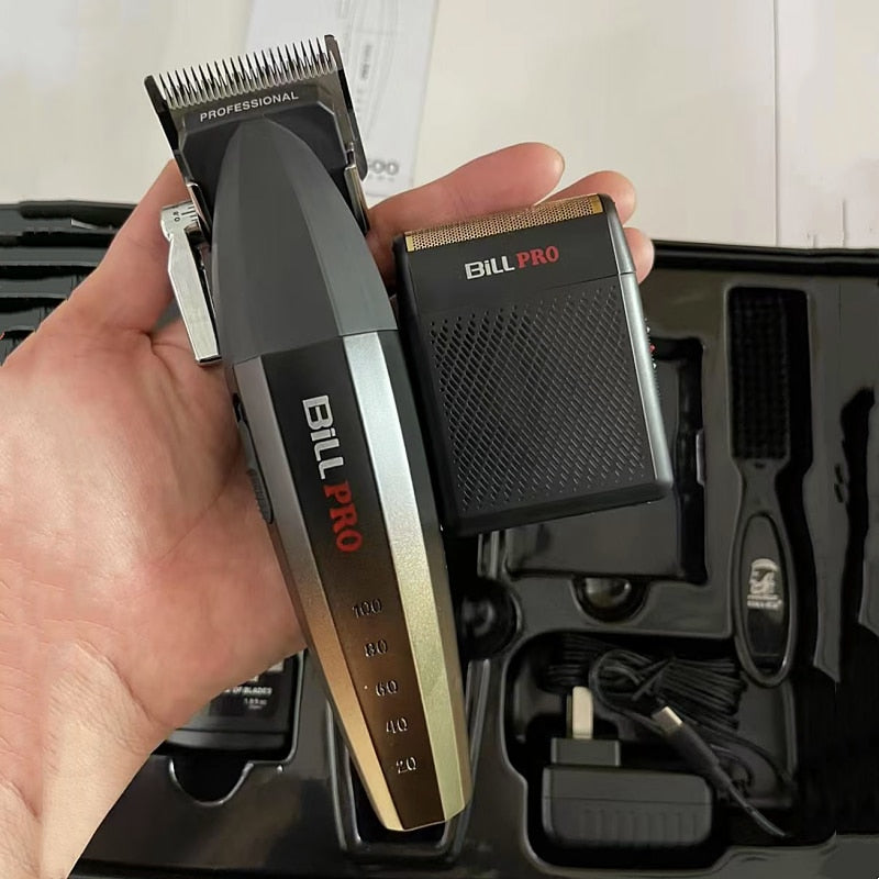 BILL PRO BL600 hair clipper. Professional men&#39;s hair clipper, men&#39;s beard trimmer, high-end beauty salon modeling tool set. - HAB - Hair And Beauty