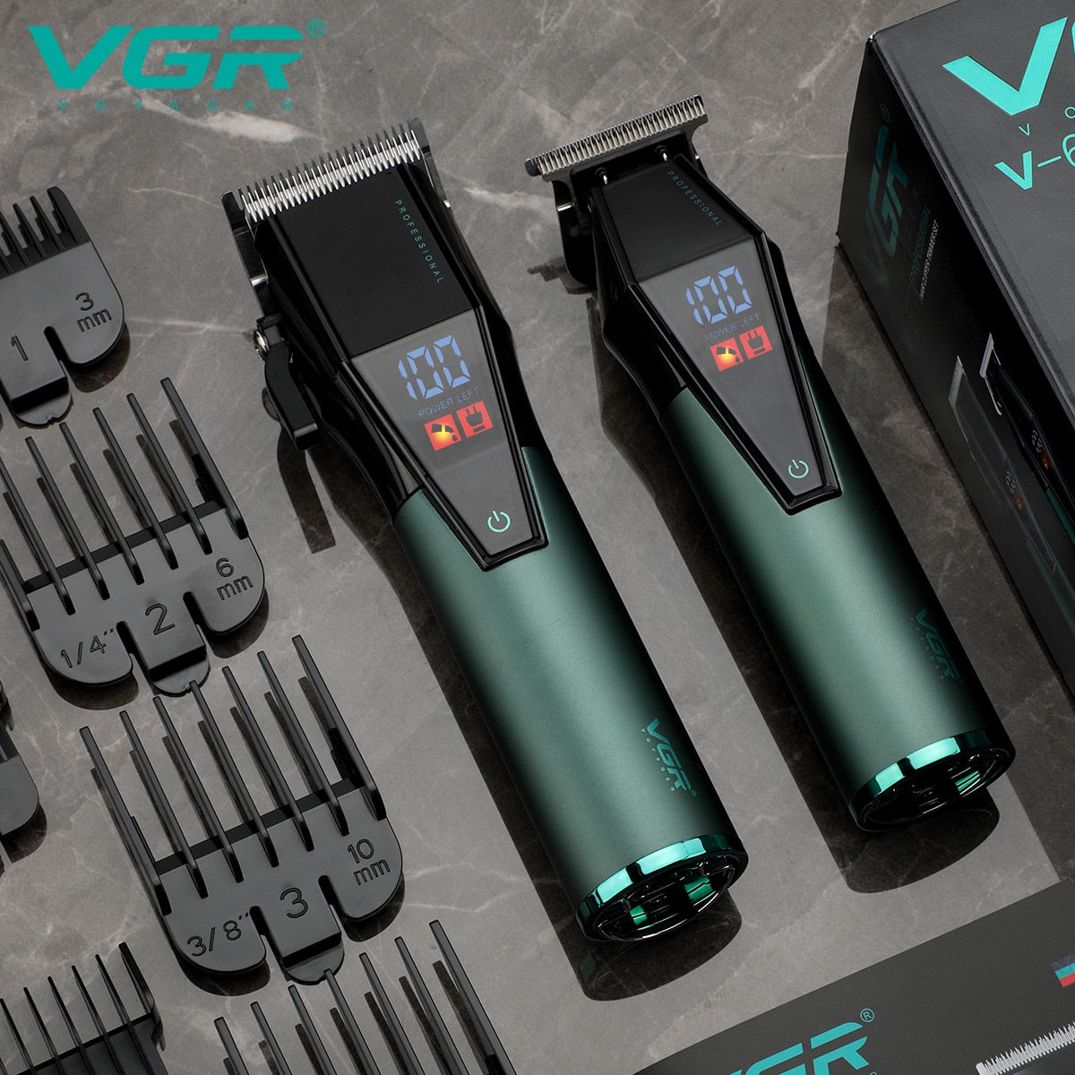 VGR V-677 Hair Trimmer Professional Clipper Set - HAB - Hair And Beauty