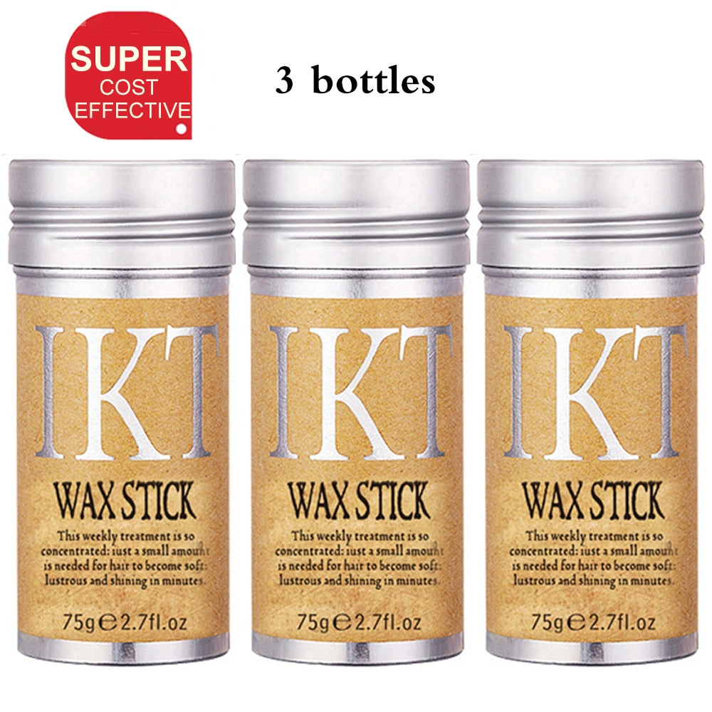 IKT Wax Stick For Wig Broken Hair Artifact Hair Wax Stick Gel Cream Styling Hair Frizz Fixed Fluffy Children/Men/Women 75g - HAB - Hair And Beauty