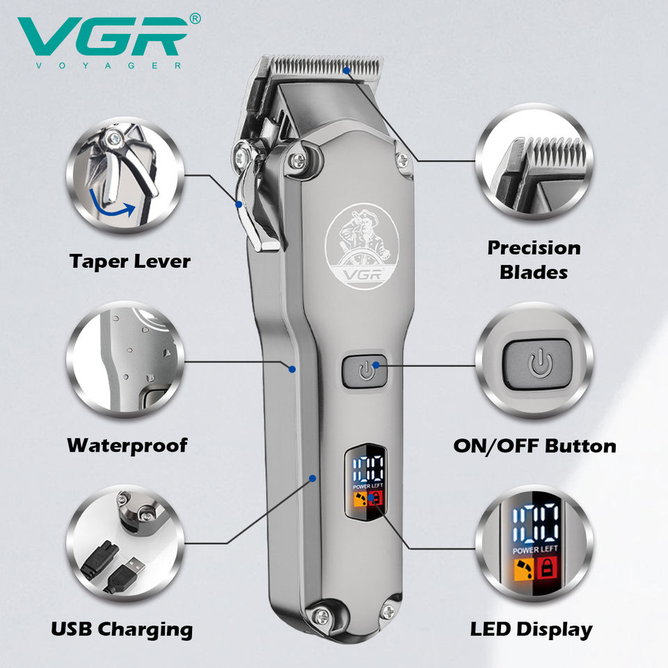 VGR Cordless Combo Kit Hair Trimmer - HAB - Hair And Beauty