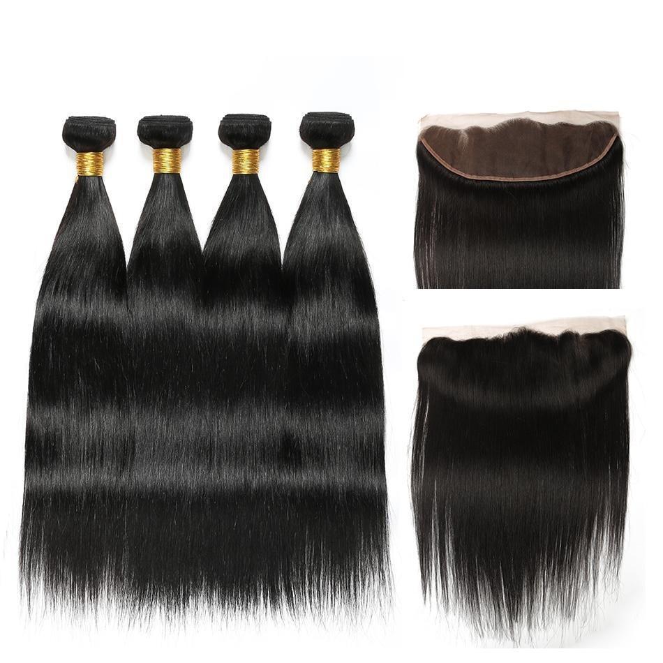 BeuMax Hairs 9A Grade Brazilian Human Hair Extension Straight Hair - HAB 