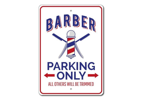 Barber Shop Parking Sign - HAB 