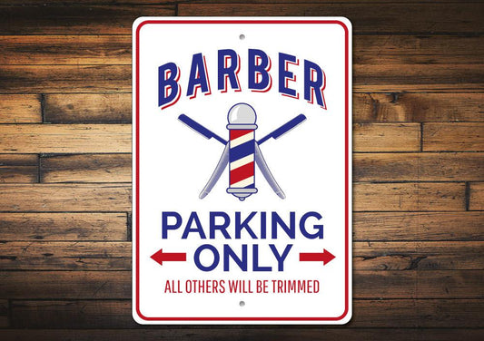 Barber Shop Parking Sign - HAB 