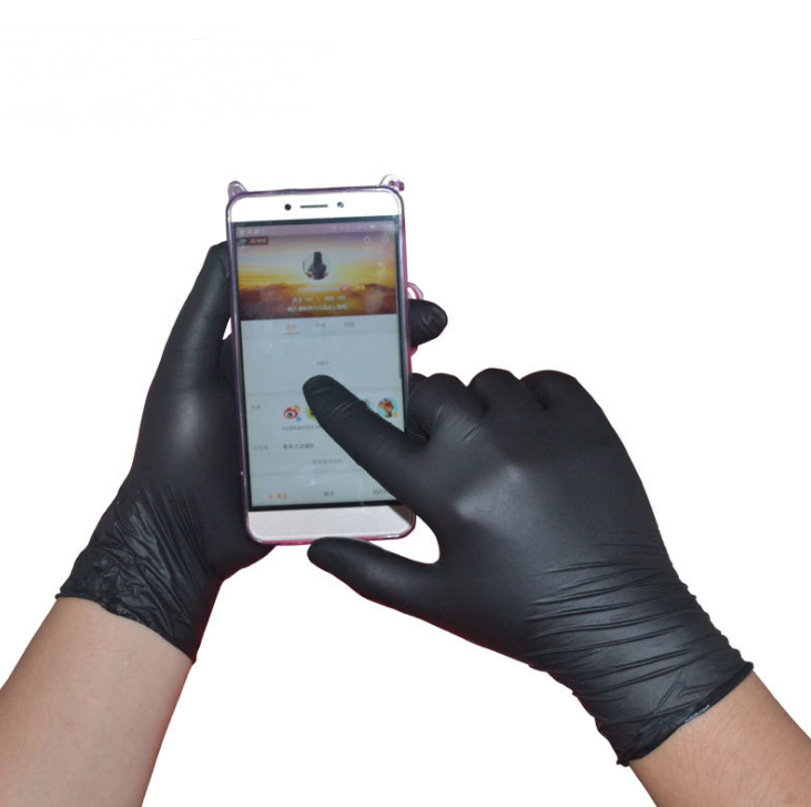 Black Nitrile Disposable Gloves - HAB 