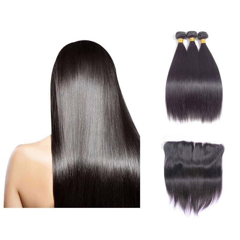 BeuMax Hairs 9A Grade Brazilian Human Hair Extension Straight Hair - HAB 