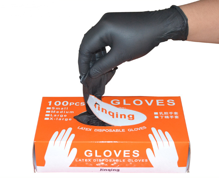 Black Nitrile Disposable Gloves - HAB 