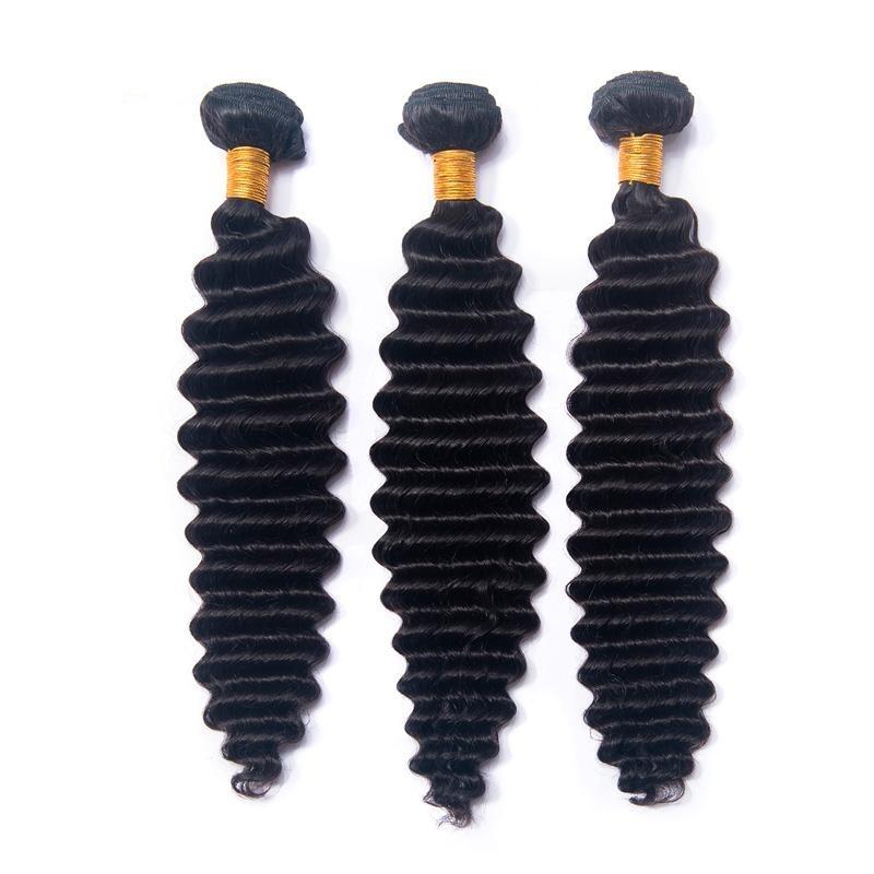 Loose Deep Wave 10A Grade 3/4 Bundles with 4x4 Closure - HAB 