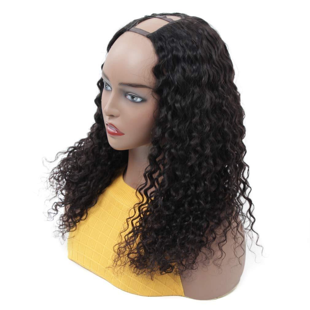 Deep wave U part Human Hair Wigs - HAB 