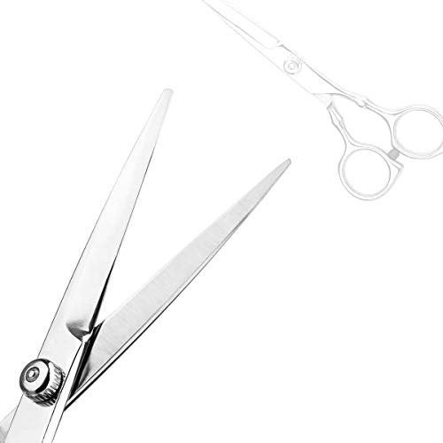 Hair Cutting Scissors Professional Home Haircutting Barber Salon Thinning Shears Kit 6CR 660C stainless steel with Comb and Case for Men/Women - HAB 