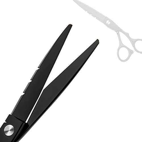 Hair Cutting Scissors Professional Home Haircutting Barber Salon Thinning Shears Kit 6CR 660C stainless steel with Comb and Case for Men/Women - HAB 