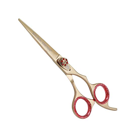 Professional Razor Edge Shears Barber Hair Cutting Scissors Japanese Stainless Steel 6.5" Standard Size Hairdressing Salon Scissors with Adjustable Tension Screw - HAB 