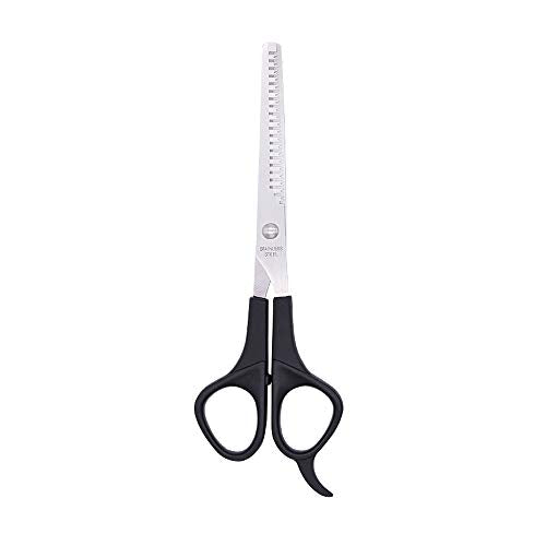 Professional 6.5" Razor Edge Hair Cutting Scissors Black Stainless Steel Barber/Salon Haircut Cutting Scissors Shears Hair Cut Kit for Men Women Kids Pets - HAB 