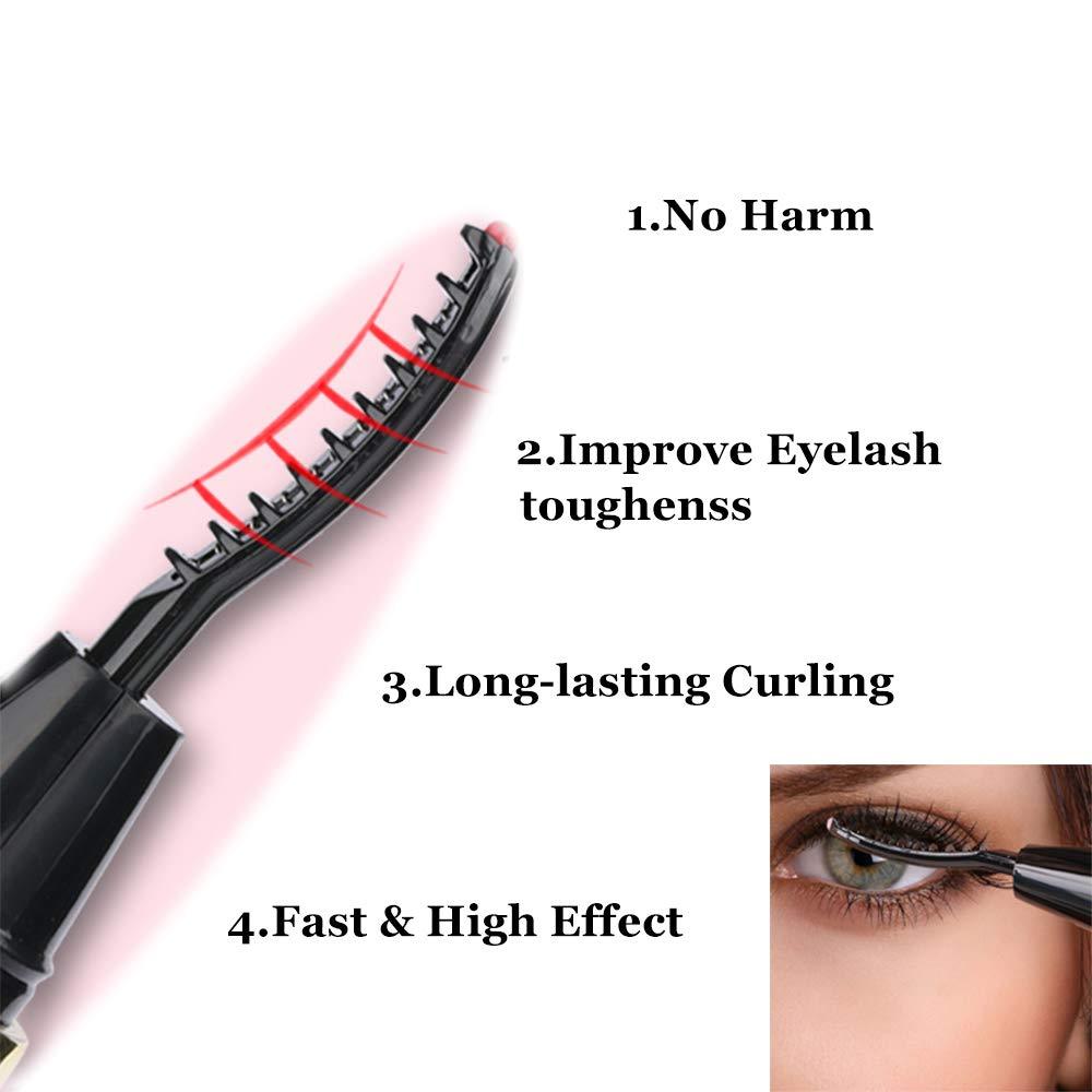 Mini Electric Heated Eyelash Curler Makeup Eye Lasting Beauty Tool - HAB 