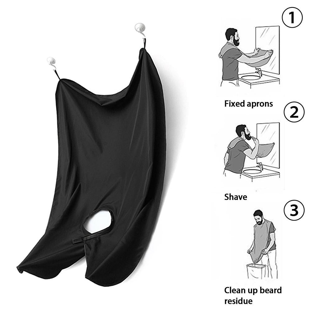 Male Beard Shaving Apron Care Clean Hair Adult Bibs Men Gift - HAB 