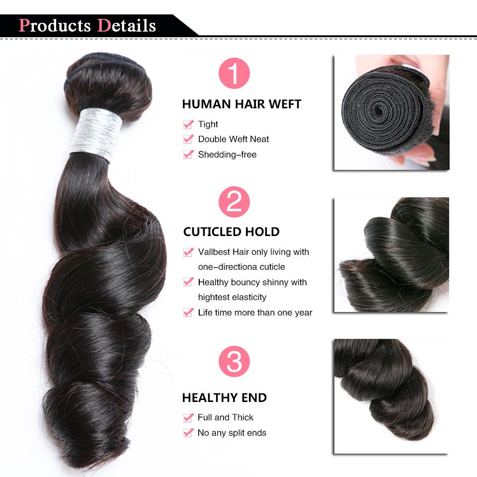 Loose Wave 10A Grade 3/4 bundles with 13x4 Frontal - HAB 