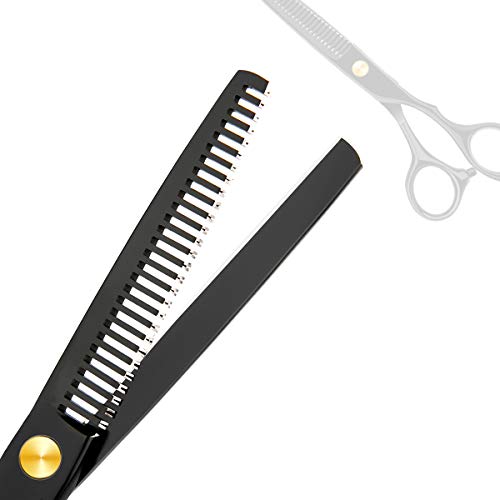 Hair Cutting Scissors Professional Home Haircutting Barber Salon Thinning Shears Kit 6CR 660C stainless steel with Comb and Case for Men/Women - HAB 