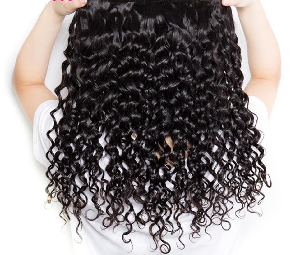 Jerry Curl 10A Grade 3/4 bundles with 13x4 Frontal - HAB 