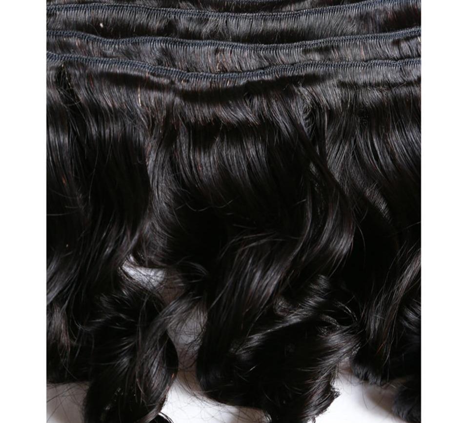 Loose Wave 10A Grade 3/4 bundles with 13x4 Frontal - HAB 