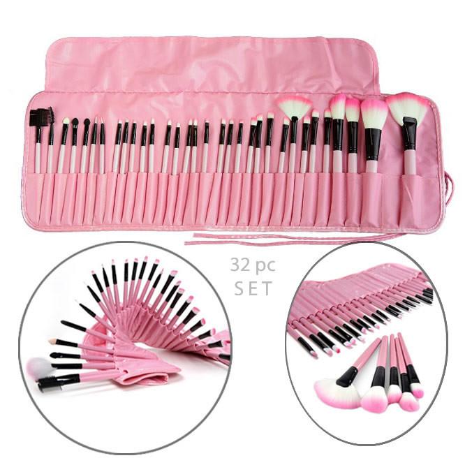 Sculptor 32 Piece High Quality Wooden Makeup Brush Set - HAB 