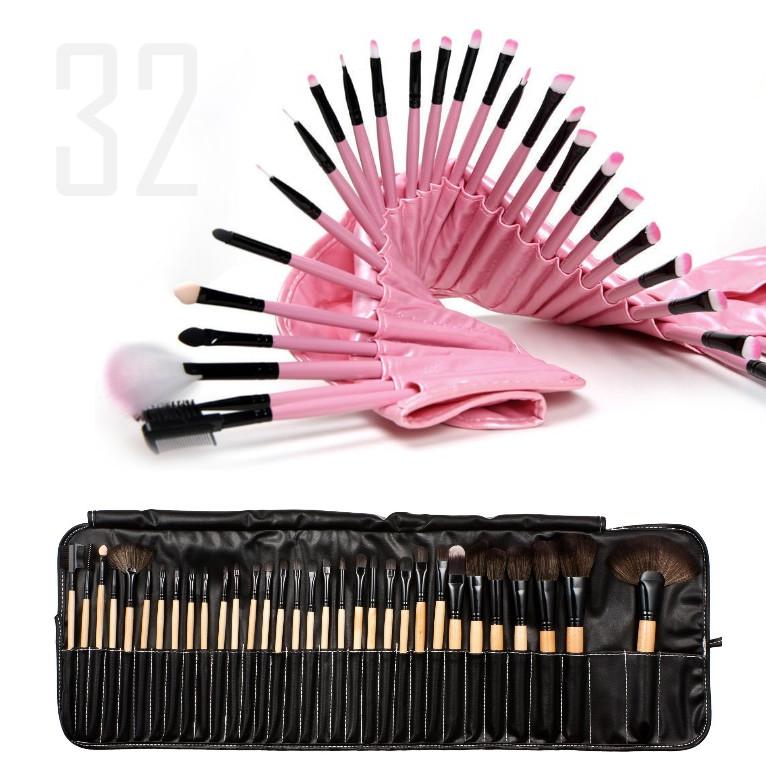 Sculptor 32 Piece High Quality Wooden Makeup Brush Set - HAB 