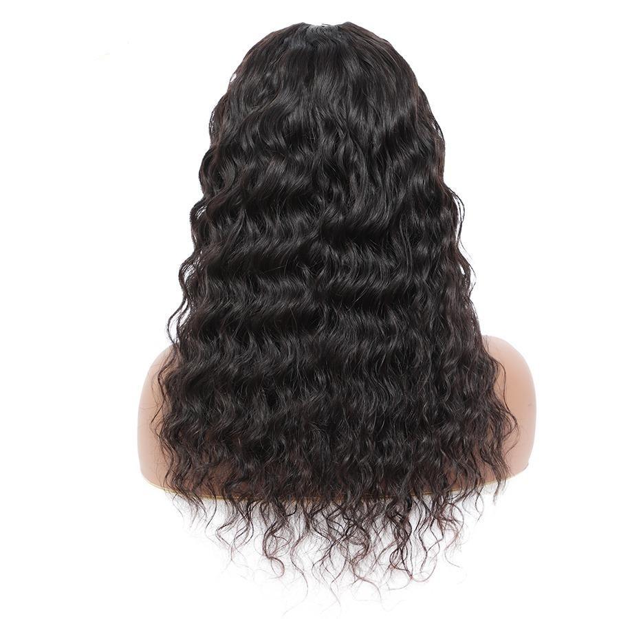 Water Wave U part Human Hair Wigs - HAB 