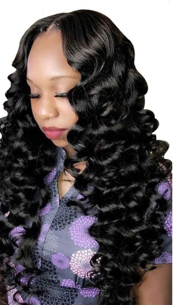 Loose Wave 10A Grade 3/4 bundles with 13x4 Frontal - HAB 