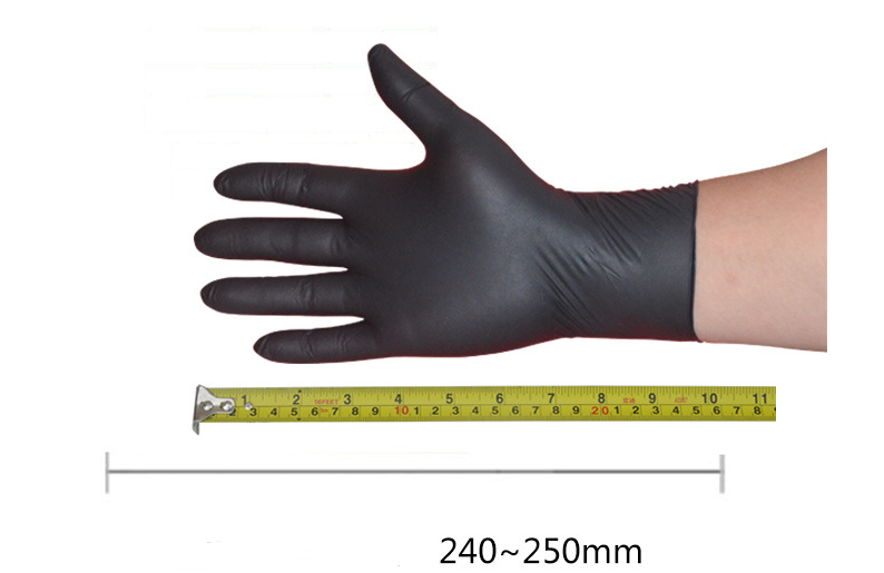 Black Nitrile Disposable Gloves - HAB 