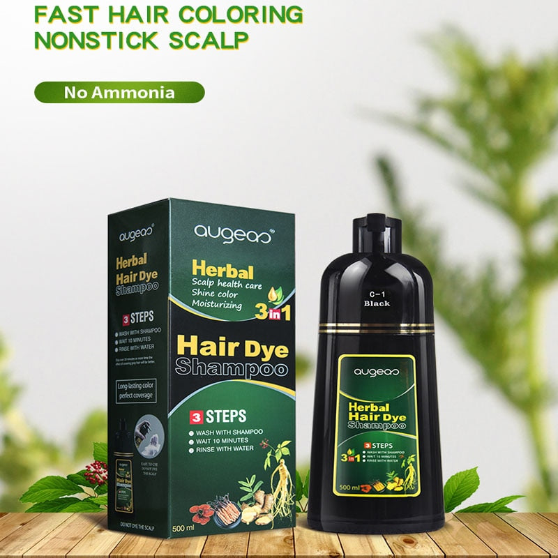 Foam Hair Dye Multi-color foam hair dye Shampoo Herbal Hair Dye Convenient Home hair products Natural Non-Scalp Hair Care - HAB - Hair And Beauty