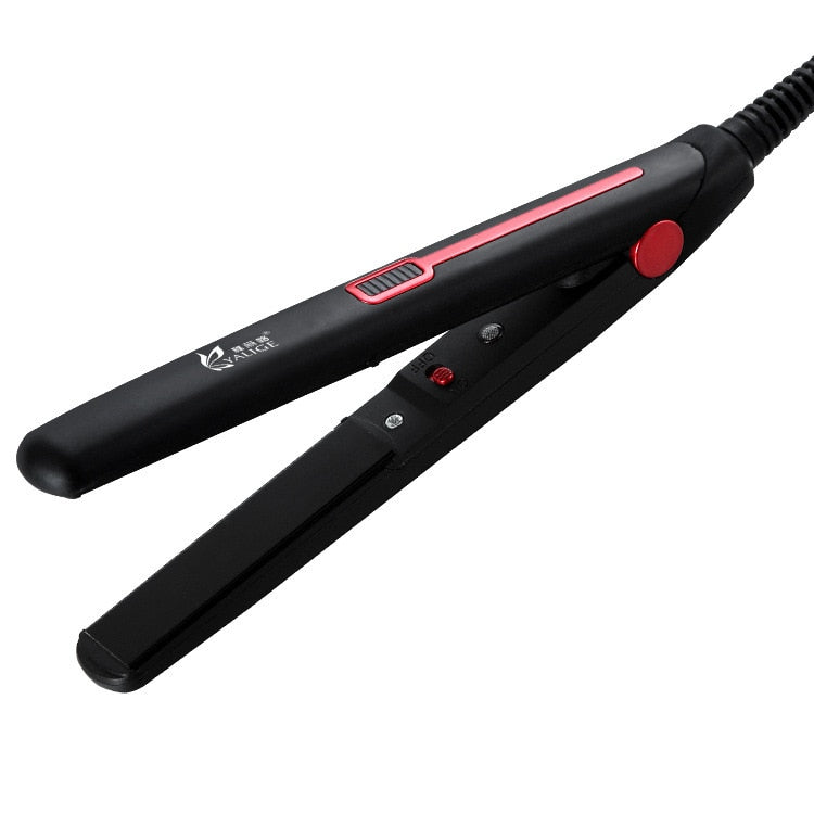 New Professional 2 in 1 Portable Hair Curler Hair Straightener Mini Flat Iron - HAB - Hair And Beauty