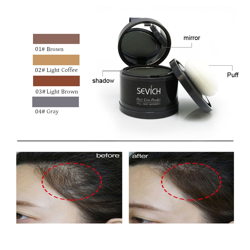 Sevich 4g Light Blonde Color Hair Fluffy Powder Makeup Concealer Root Cover Up Coverage Natural Instant Hair Shadow Powder - HAB - Hair And Beauty