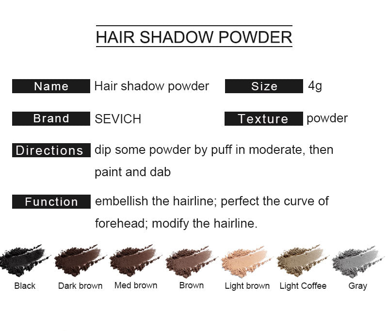 Sevich 4g Light Blonde Color Hair Fluffy Powder Makeup Concealer Root Cover Up Coverage Natural Instant Hair Shadow Powder - HAB - Hair And Beauty