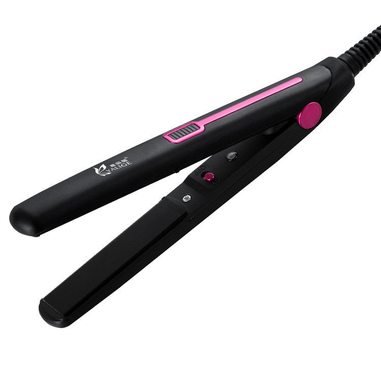 New Professional 2 in 1 Portable Hair Curler Hair Straightener Mini Flat Iron - HAB - Hair And Beauty