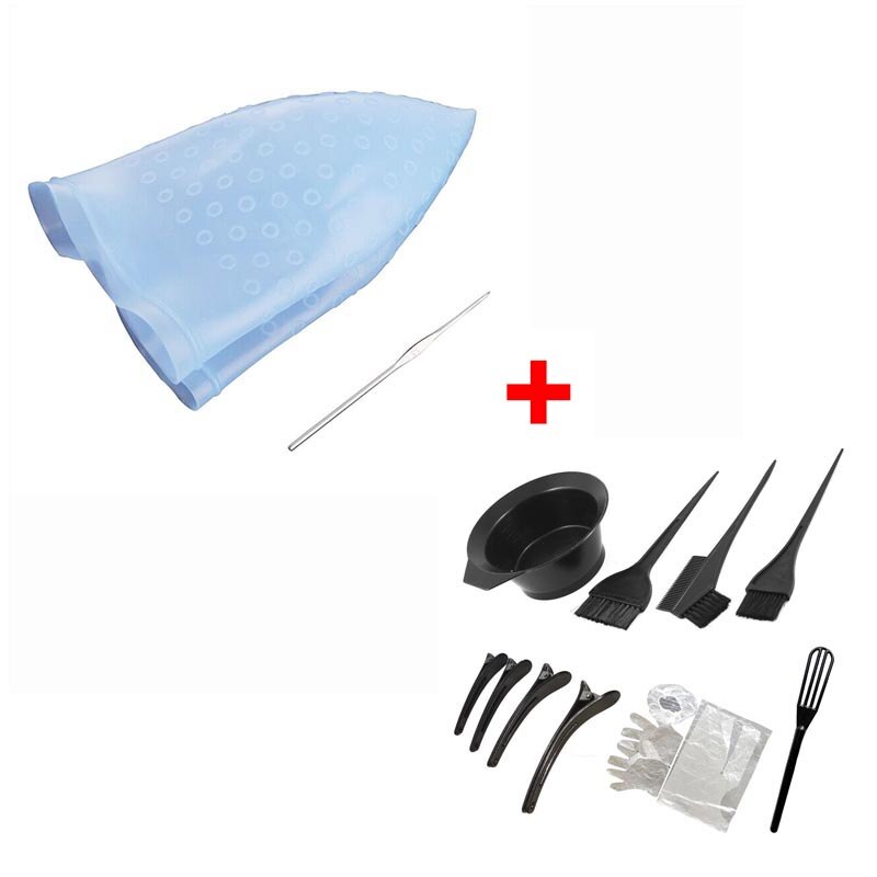 Silicone Hair Coloring Cap With Hook Needle - HAB - Hair And Beauty