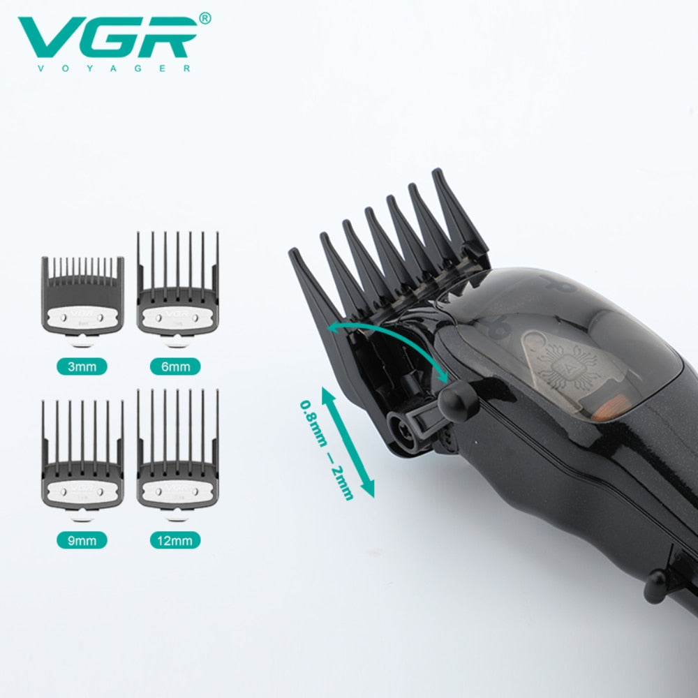 VGR Hair Clipper Professional Hair Cutting Machine Cordless Hair Trimmer Electric Barber Haircut Machine Trimmer for Men V-653 - HAB - Hair And Beauty