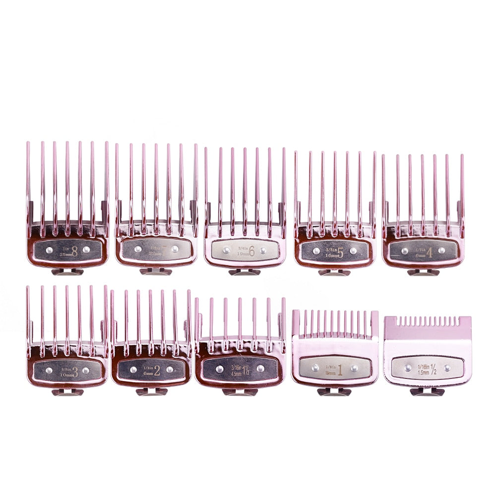 8pcs/10pcs universal hair clipper limit comb guide attachment set - HAB - Hair And Beauty