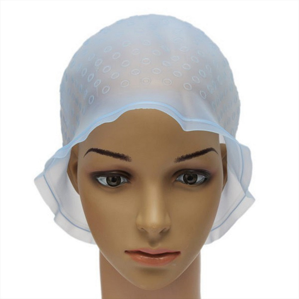 Reusable Silicone Coloring Highlighting Dye Cap Safety Breathable Hook - HAB - Hair And Beauty