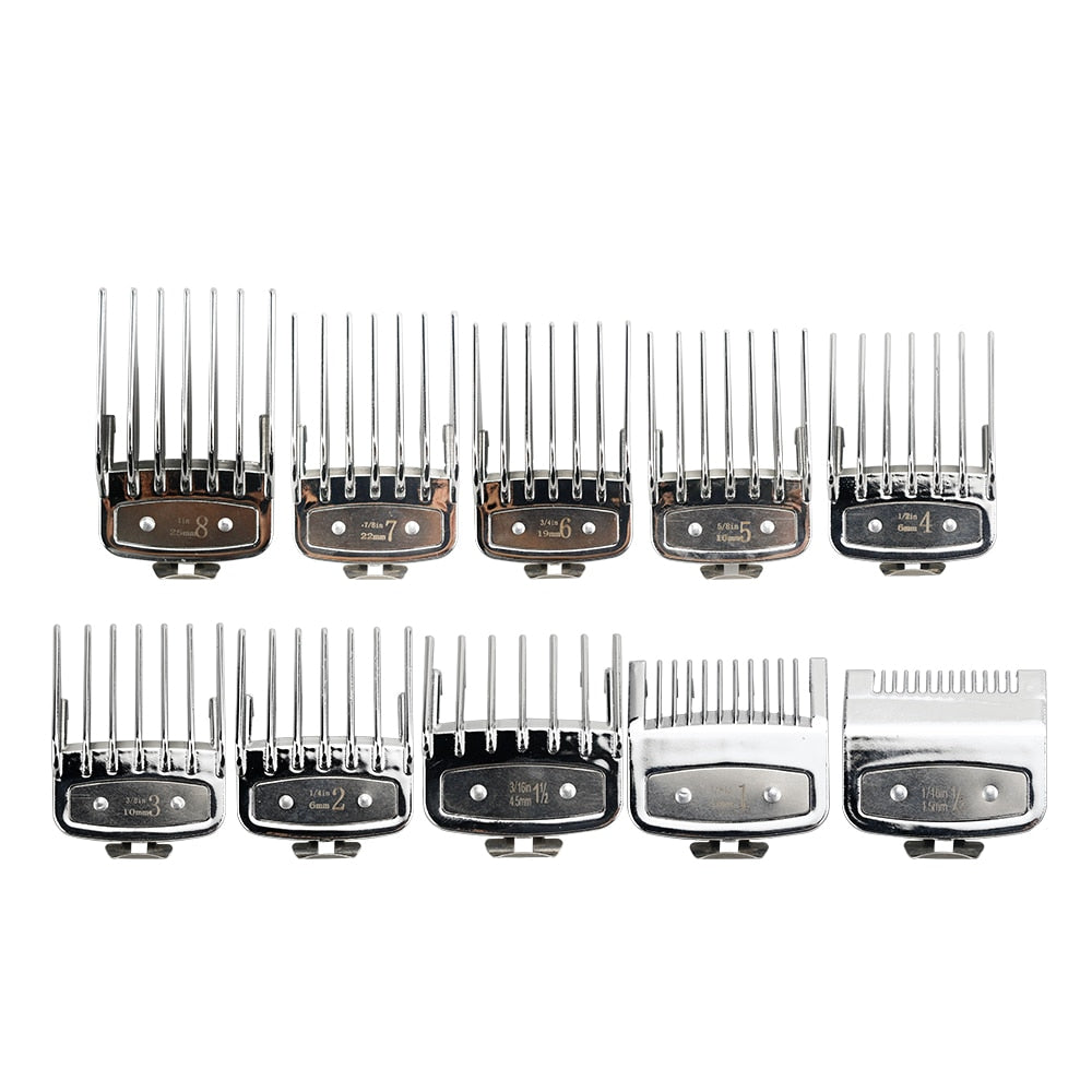 8pcs/10pcs universal hair clipper limit comb guide attachment set - HAB - Hair And Beauty