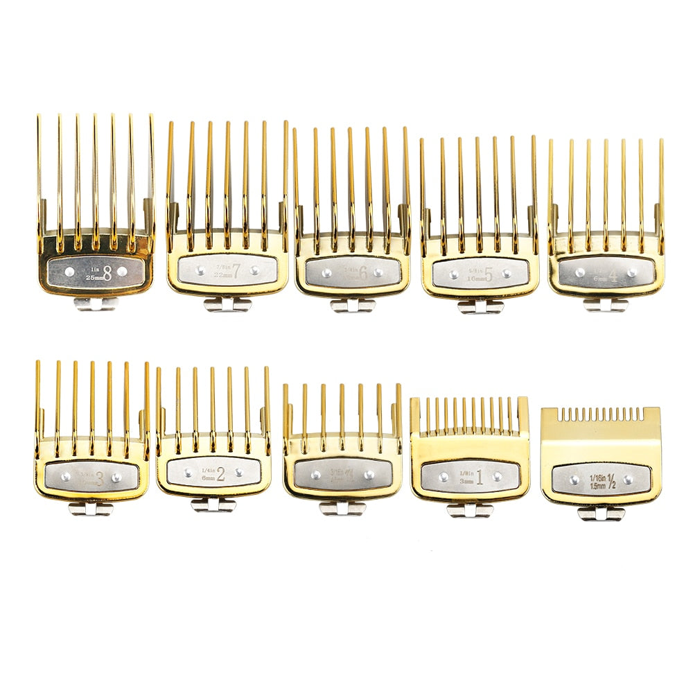 8pcs/10pcs universal hair clipper limit comb guide attachment set - HAB - Hair And Beauty