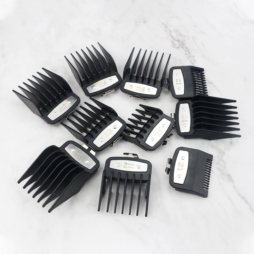 8pcs/10pcs universal hair clipper limit comb guide attachment set - HAB - Hair And Beauty