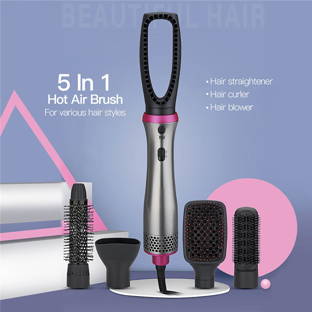 One Step Hot Air Brush 5 in 1 Electric Comb - HAB - Hair And Beauty