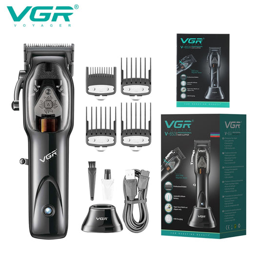 VGR Hair Clipper Professional Hair Cutting Machine Cordless Hair Trimmer Electric Barber Haircut Machine Trimmer for Men V-653 - HAB - Hair And Beauty