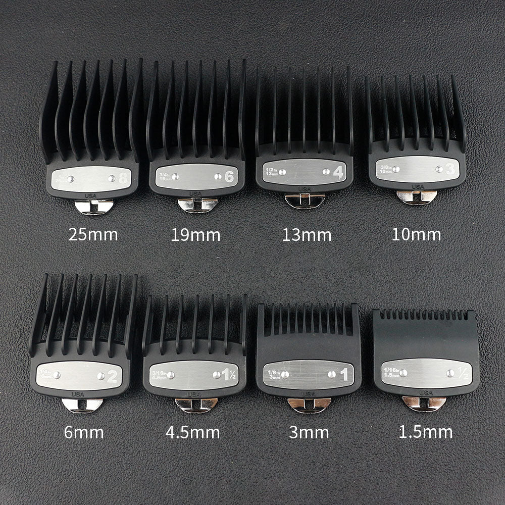 8pcs/10pcs universal hair clipper limit comb guide attachment set - HAB - Hair And Beauty