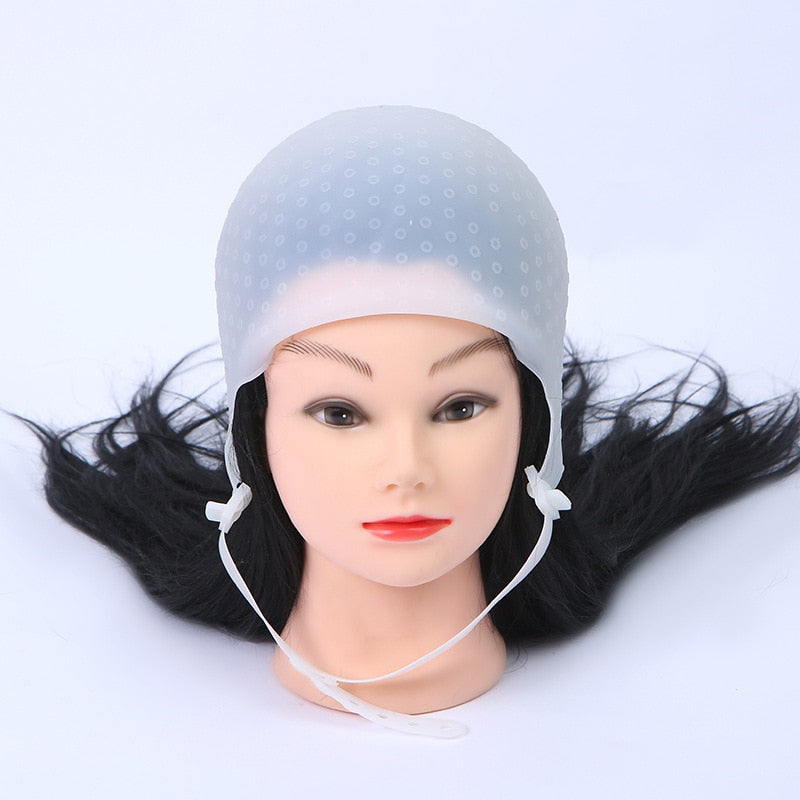 Silicone Hair Coloring Cap With Hook Needle - HAB - Hair And Beauty