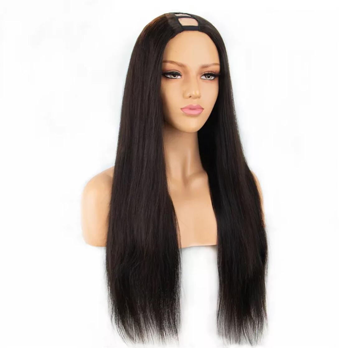 U-part Straight Human Hair Wigs - HAB 