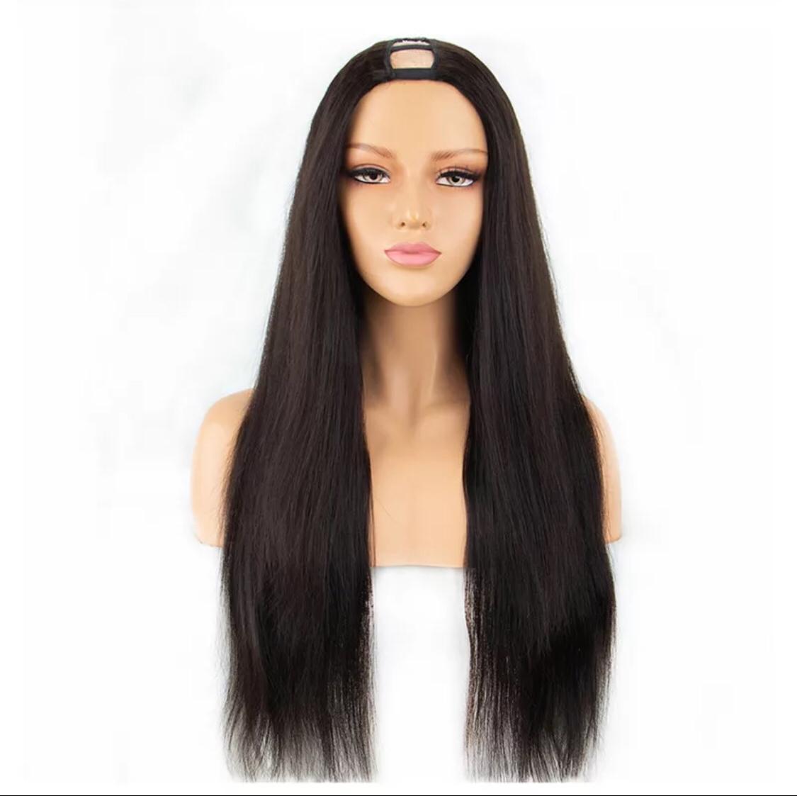 U-part Straight Human Hair Wigs - HAB 