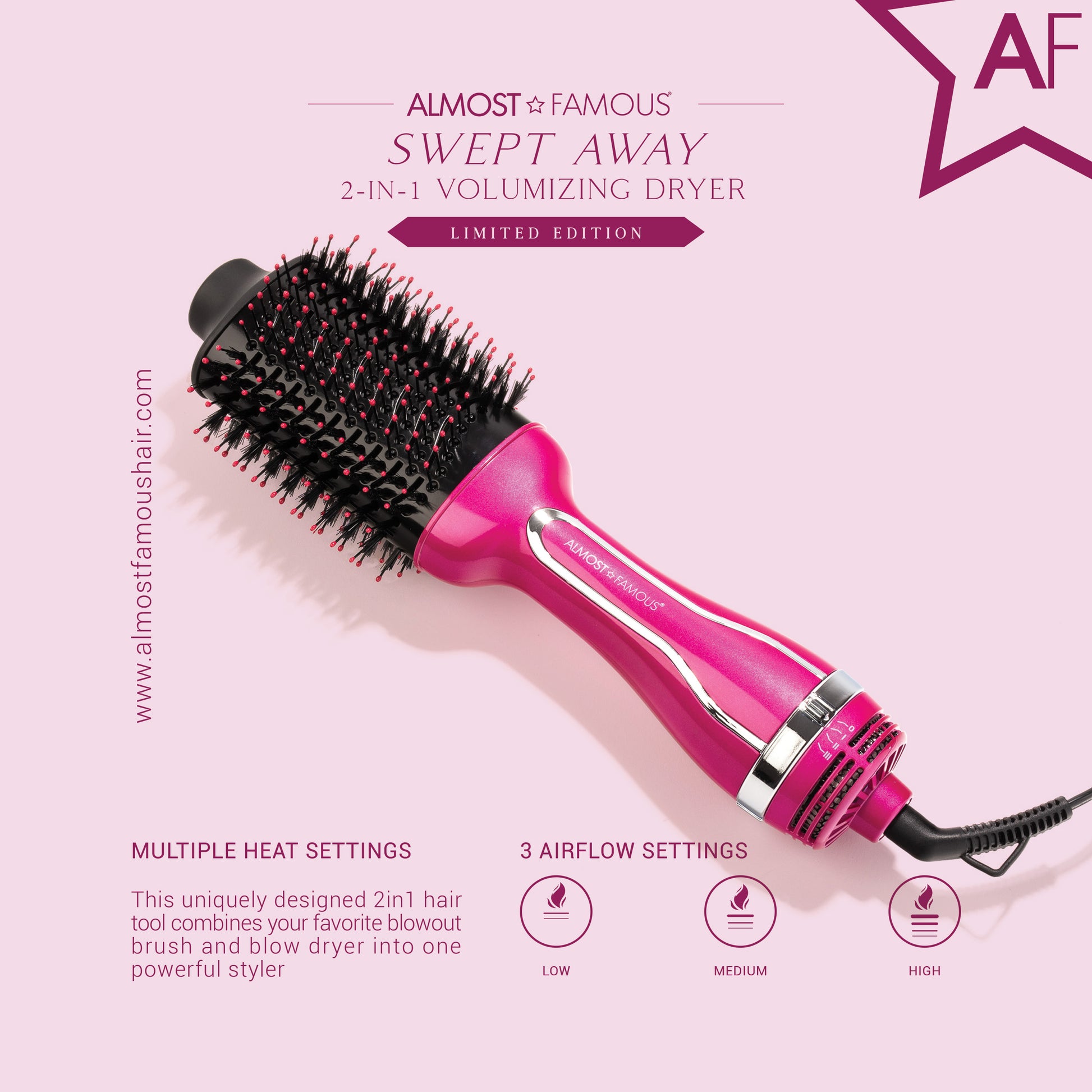 AF Swept Away 2inOne Volumizing Dryer Blowout Brush -  Sugar Town - HAB 