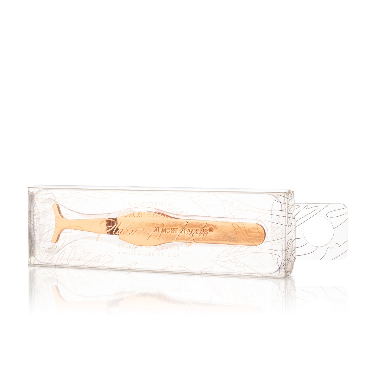 Almost Famous Magnetic Eyelash Applicator Tweezers - Rose Gold - HAB 