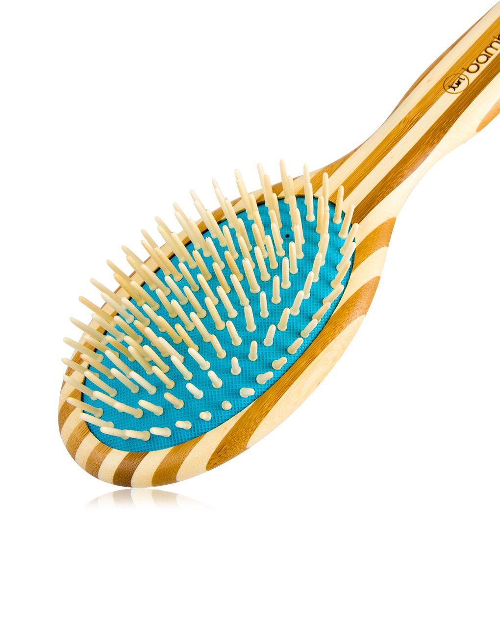 TiriPro Bamboo Hair Brush with Massaging Acupressure Bristles - HAB 