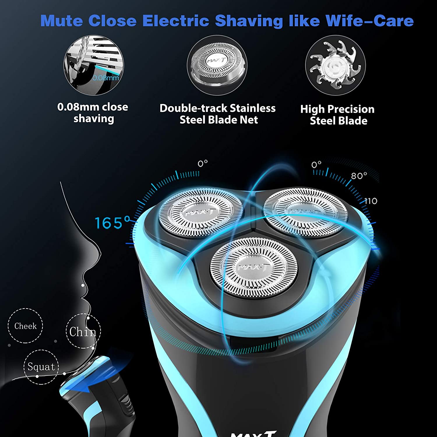 MAX-T IPX7 Electric Shaver - HAB 