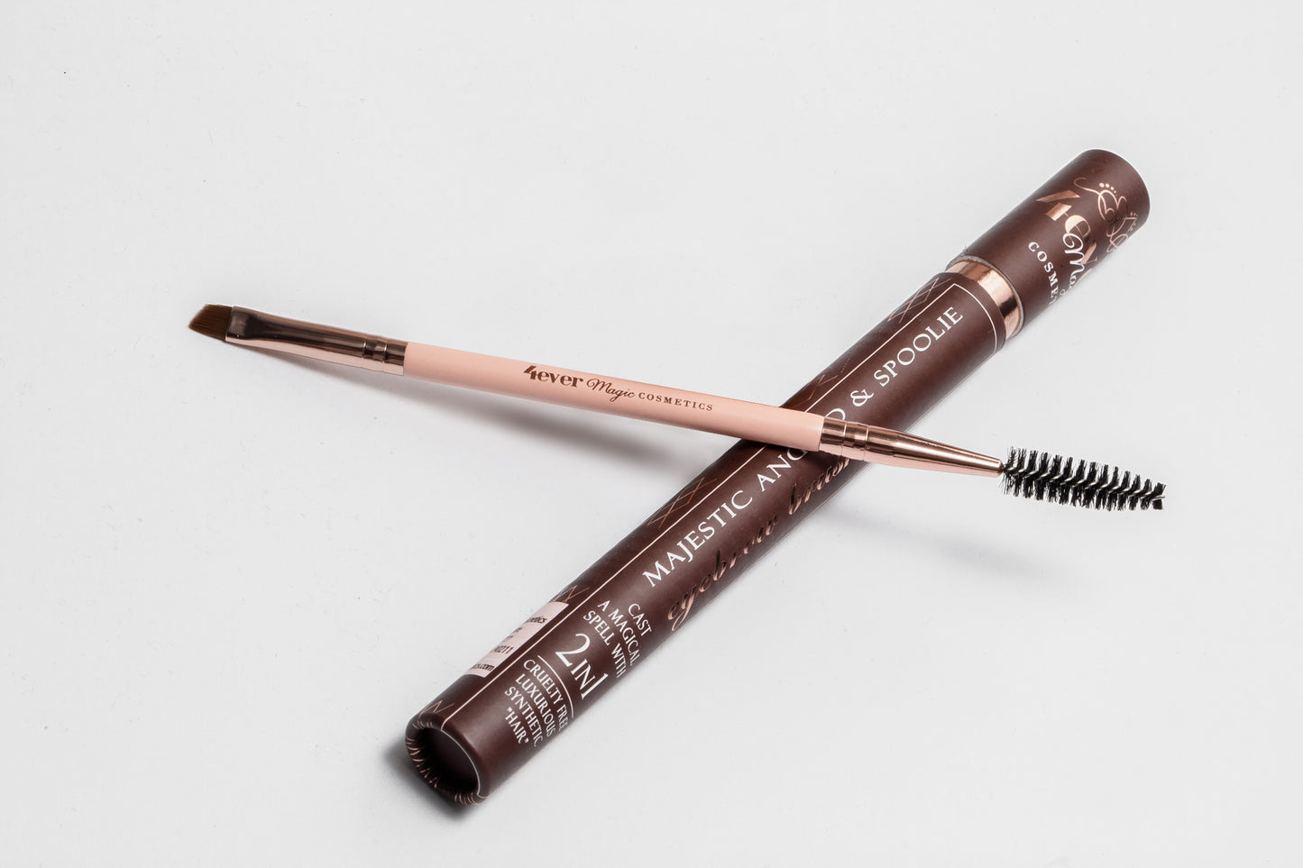 Majestic Angled and Spoolie Eyebrow Brush - HAB 